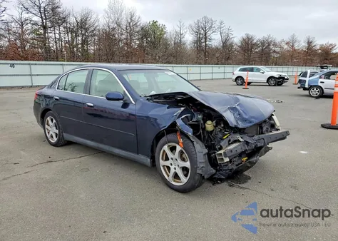 2004 Infiniti G35 Base z USA, uszkodzony, nr VIN JNKCV51F84M704359